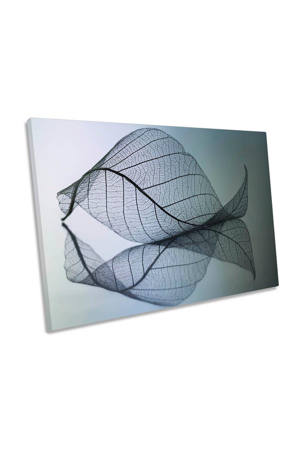 Curvaceousness Leaf Floral Canvas Wall Art Picture Print